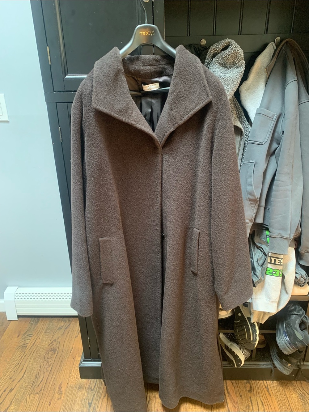 Cinzia Rocca 100% Alpaca Black Woman’s Coat Size XXL